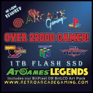 AtGames Legends Ultimate Build W/ Over 22,000 Games! Works on ANY Firmware!!